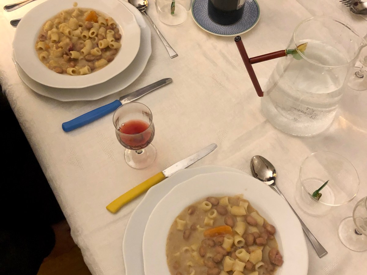 Pasta e fagioli con&nbsp;Tiziana.